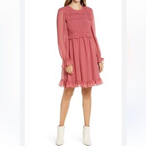 Rachel Parcell Elegant Pink Midi Dress